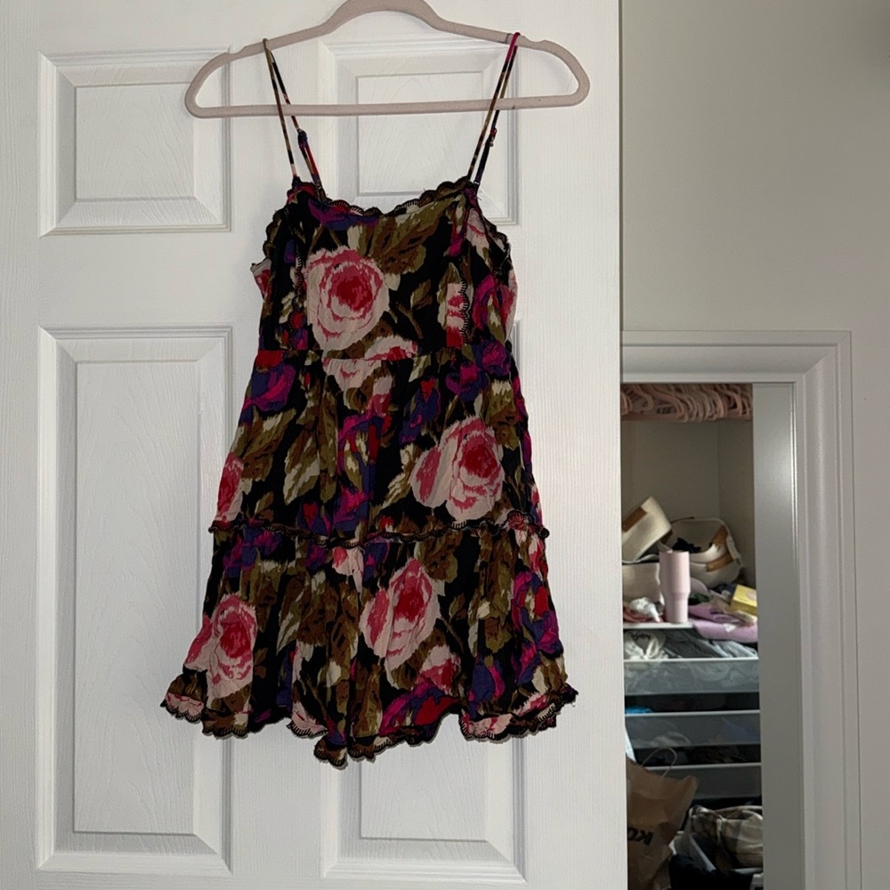 Jewel Tone Floral Dress
